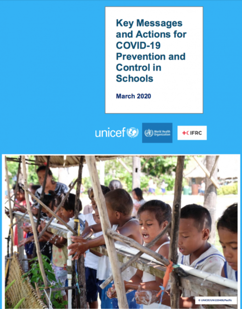 Key messages and actions for coronavirus disease (COVID-19) prevention and control in schools