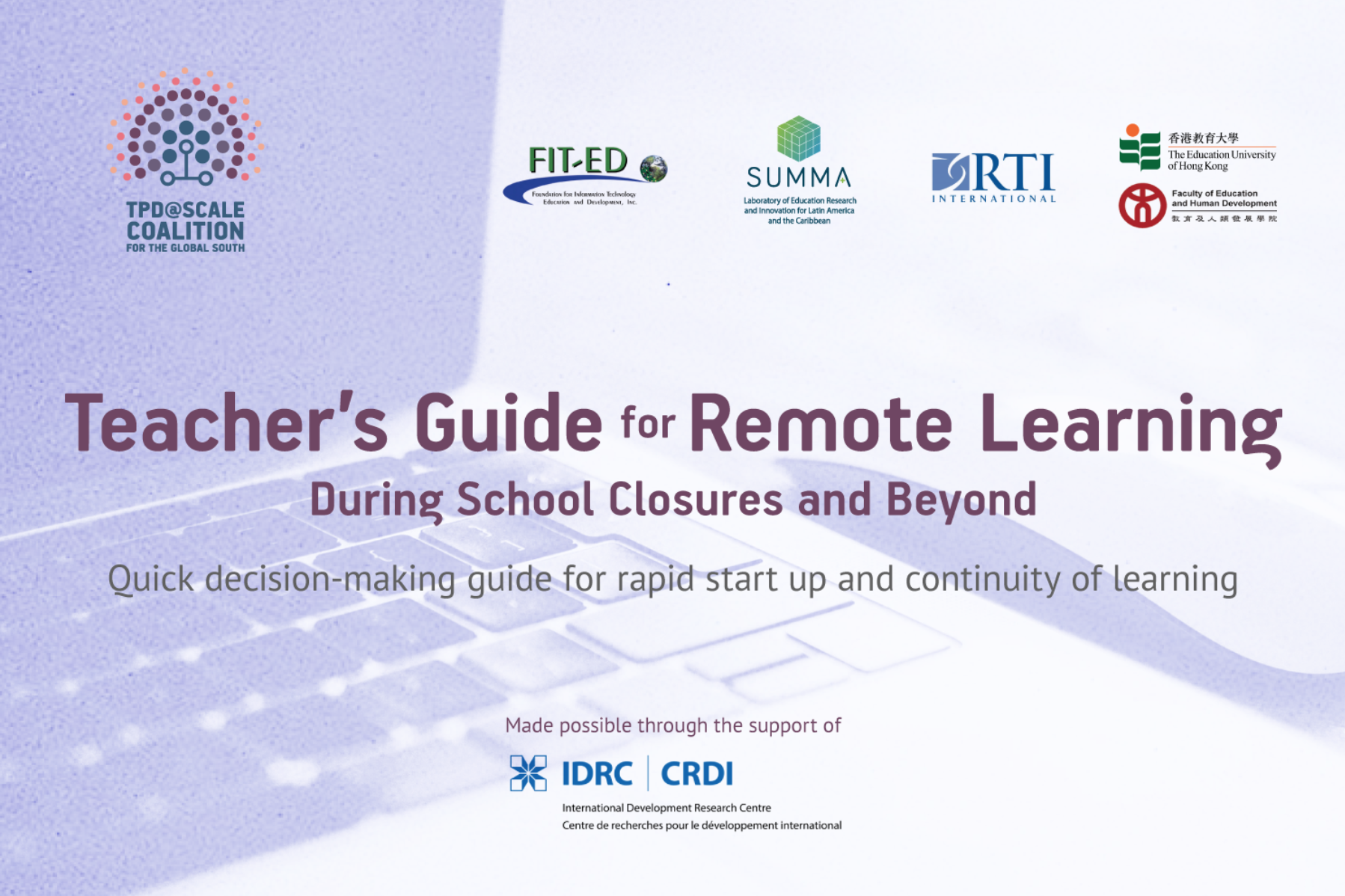 Teacher’s Guide for Remote Learning During School Closures and Beyond