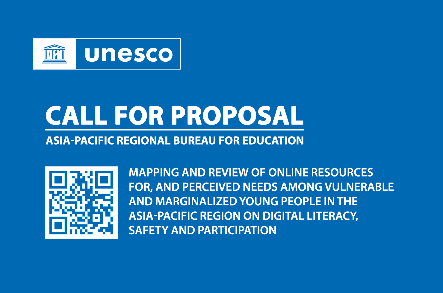 Call for Proposal: Mapping and review of online resources for, and perceived needs among vulnerable and marginalized young people in the Asia-Pacific