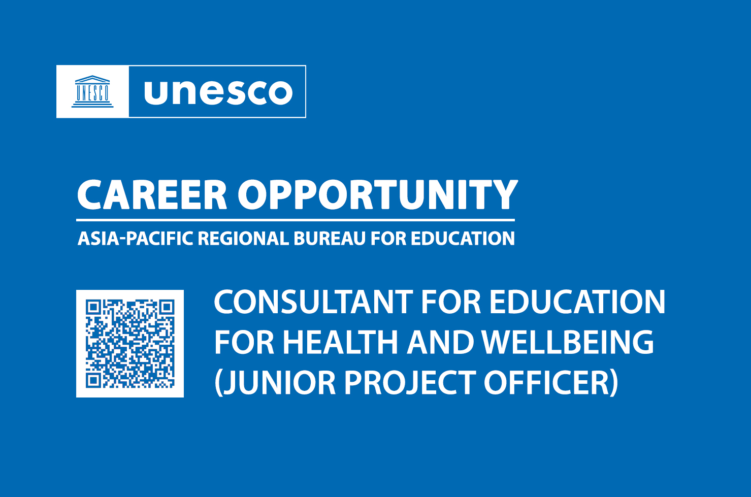 Call for Consultancy: Education for Health and Wellbeing (Junior Project Officer)