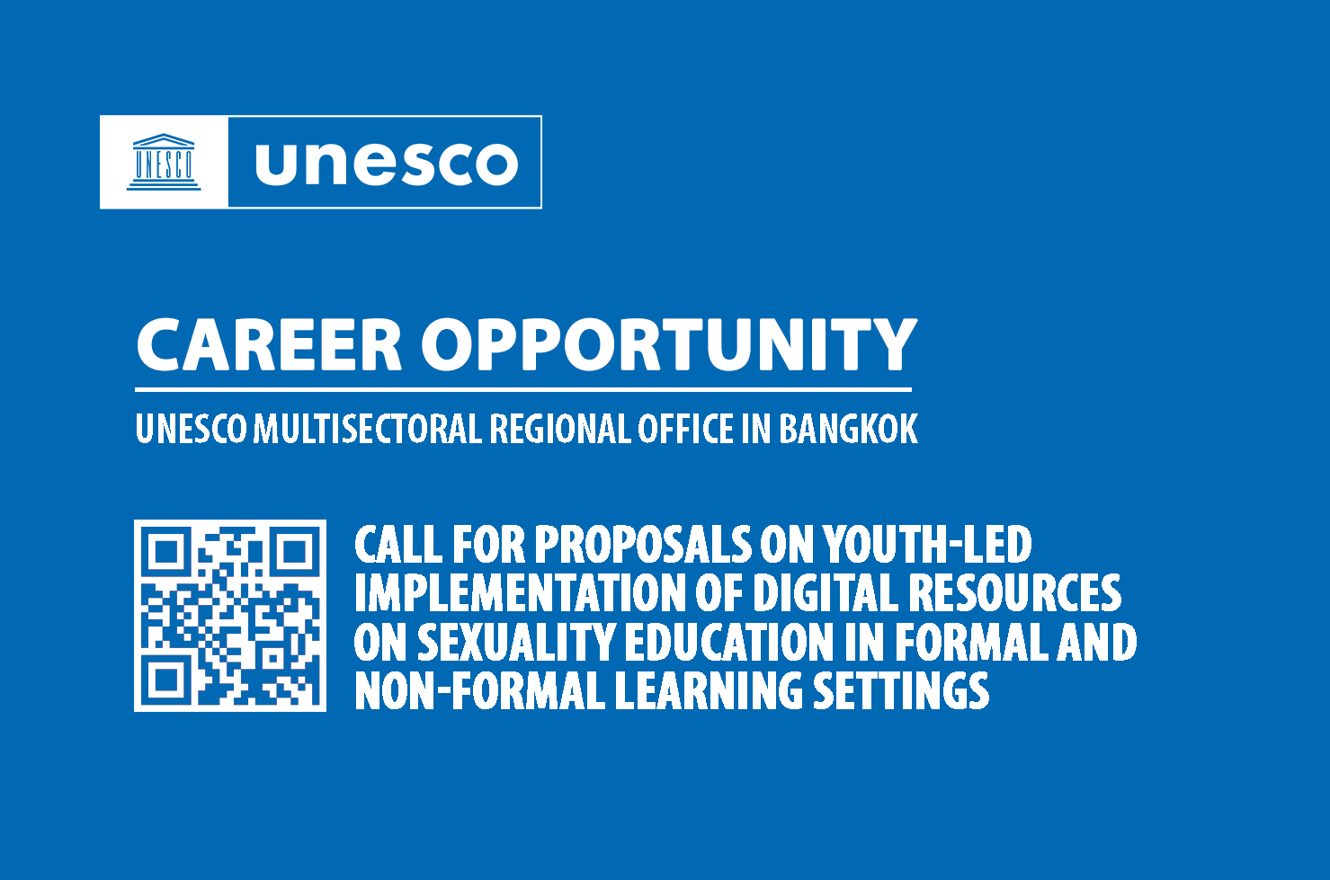 Call for Proposals on Youth-led implementation of digital resources on sexuality education in formal and non-formal learning settings