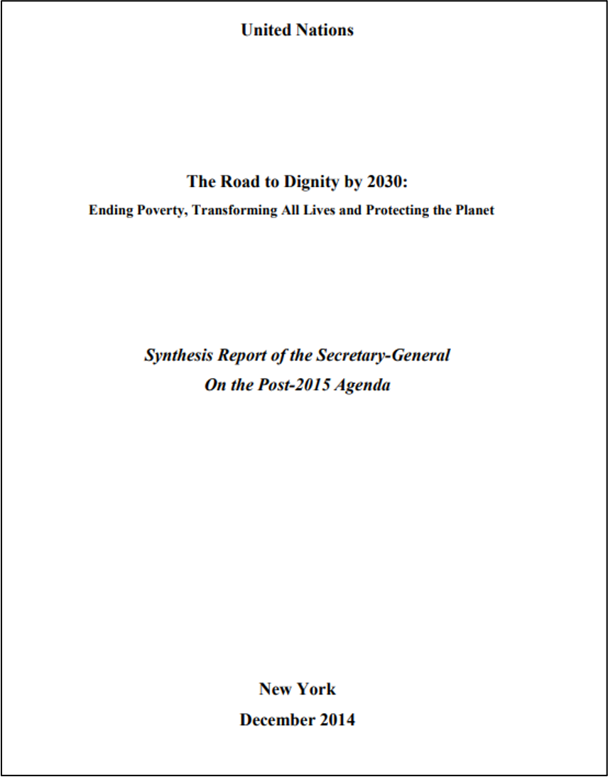 UN Secretary-General Synthesis Report, 2014