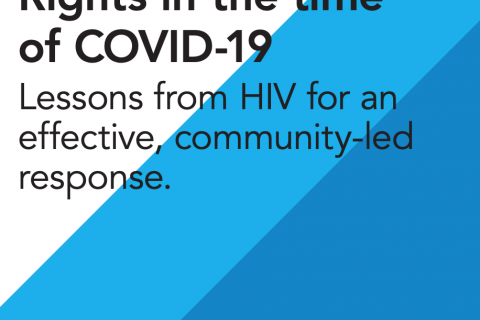 Rights in the time of COVID-19 — Lessons from HIV for an effective, community-led response