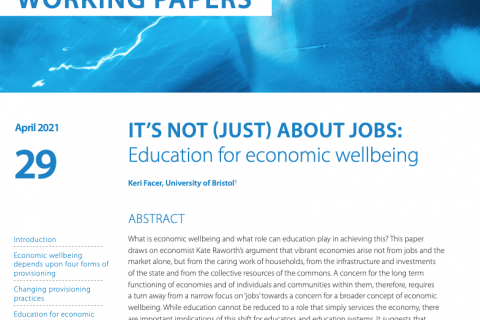 It’s not (just) about Jobs: Education for Economic Wellbeing