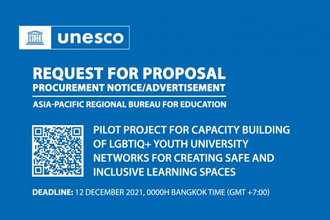 Pilot project for capacity building of LGBTIQ+ youth university networks for creating safe and inclusive learning spaces (Request for Proposal) 