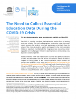 The Need to Collect Essential Education Data During the COVID-19 Crisis
